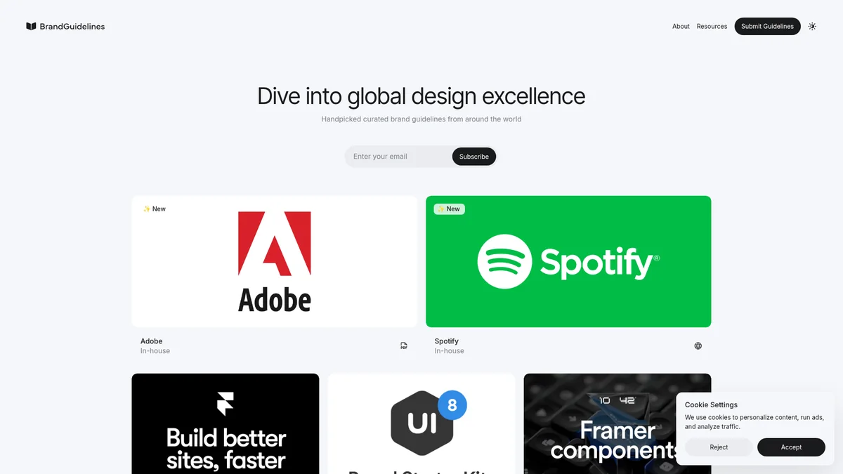 Preview of Brand Guidelines (brandguidelines.net)