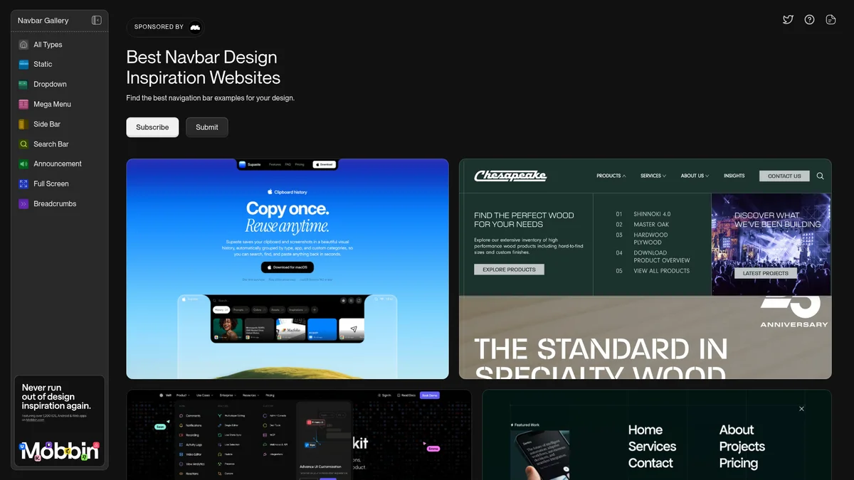 Preview of navbar.gallery