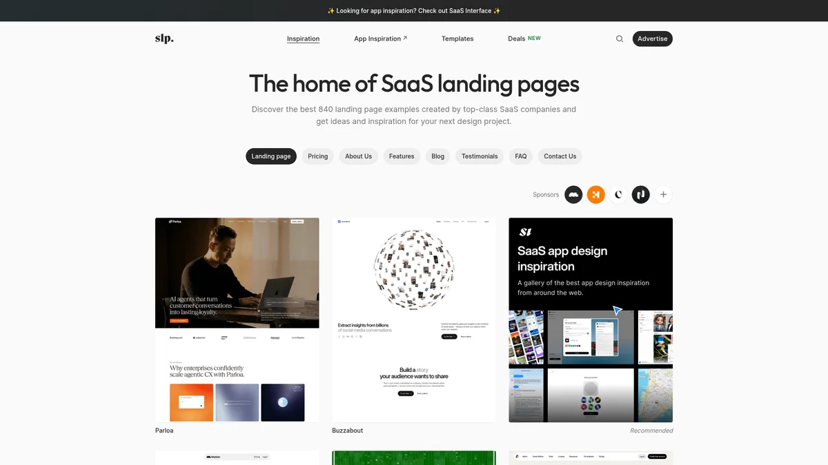 Preview of SaaS Landing Page